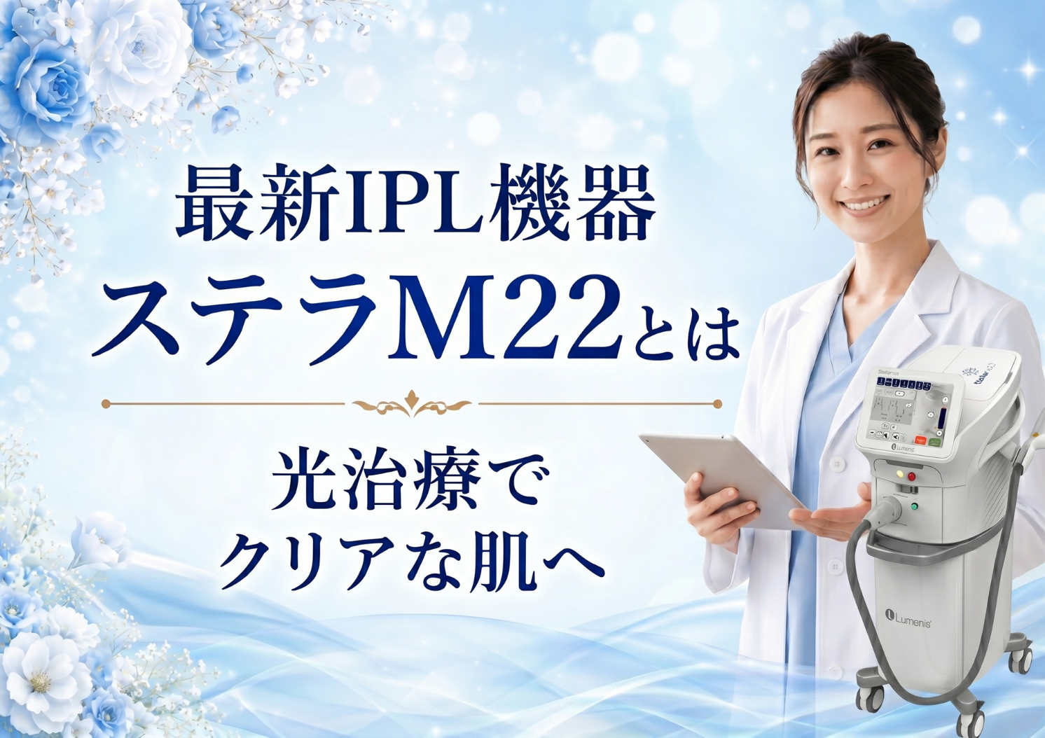 最新光治療「ステラM22」の効果を徹底解説！｜シミ・くすみのないクリアな肌へ