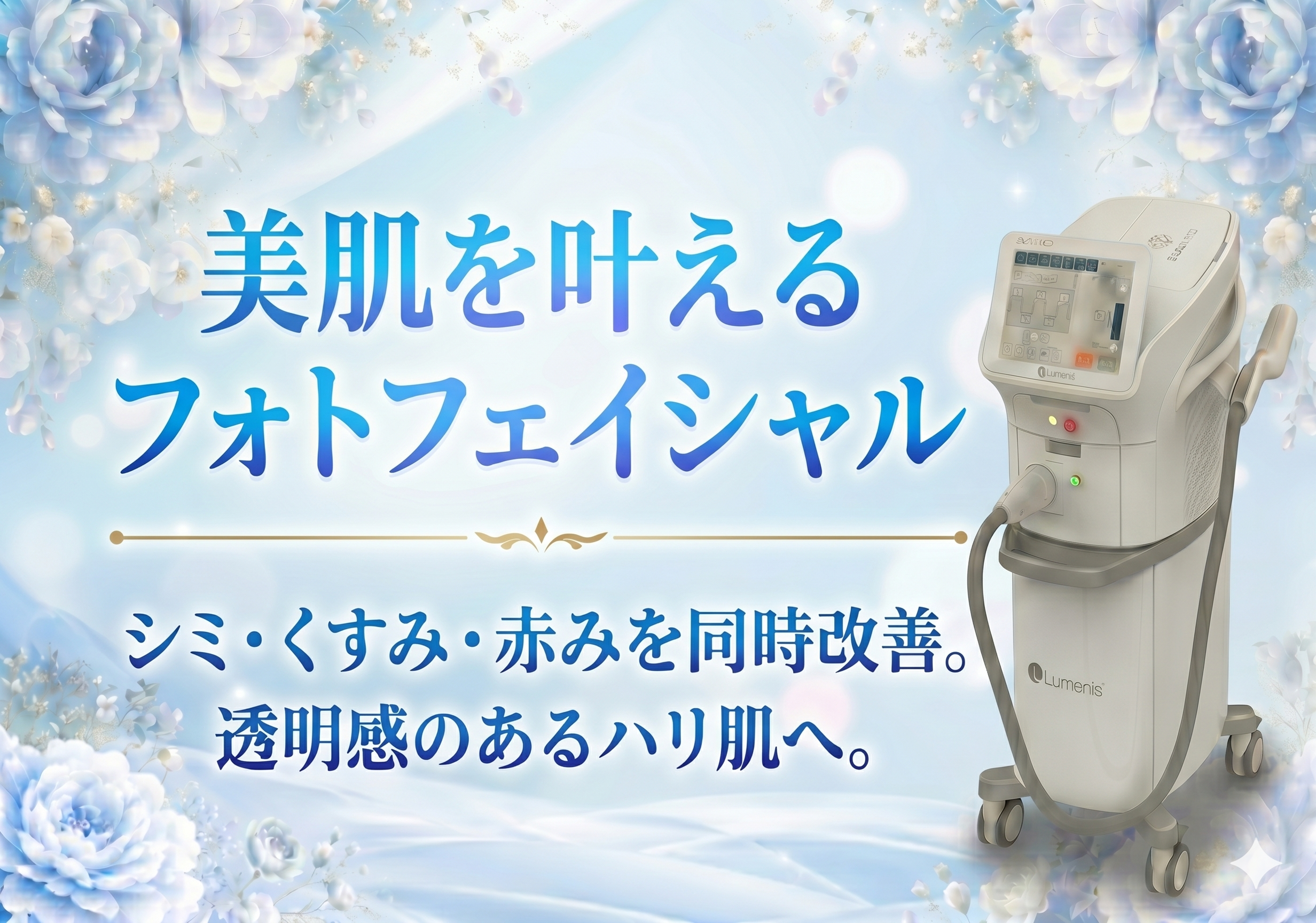 フォトフェイシャルでシミ・毛穴を根本改善｜最新光治療「ステラM22」を徹底解説！