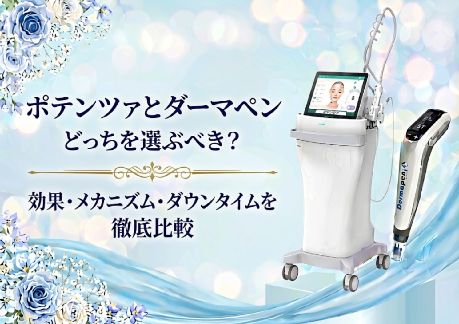 ダーマペンとポテンツァの違いとは？あなたに合う治療の選び方