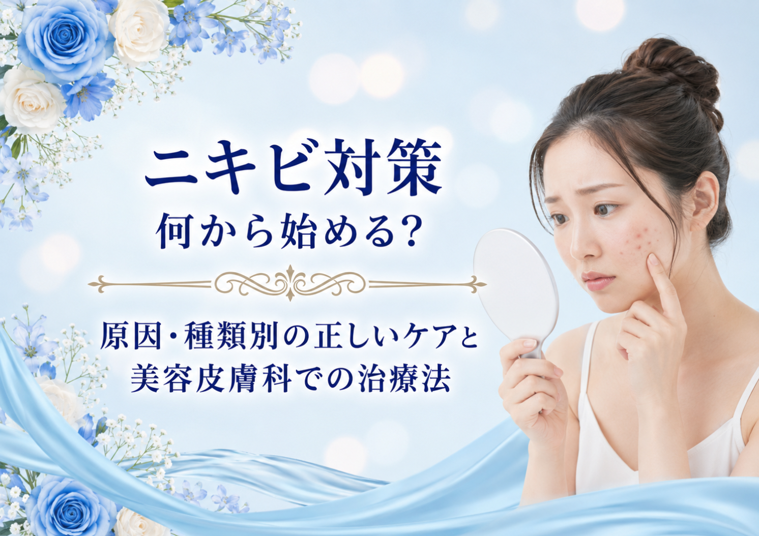 ニキビ対策は何から始める？原因・種類別の正しいケアと治療法