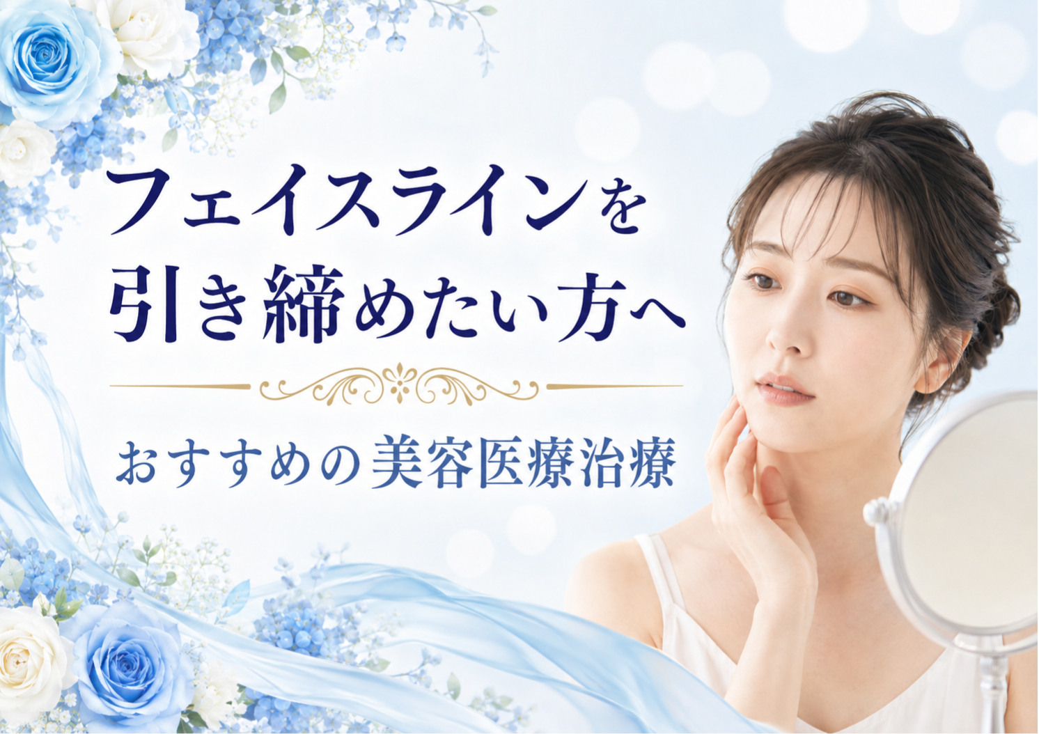 フェイスラインを引き締める方法｜原因別ケアとおすすめ美容医療